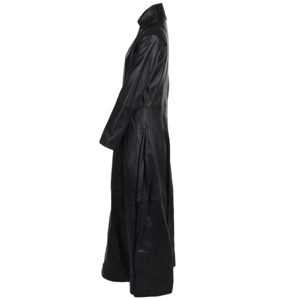 Stylish long black coat women
